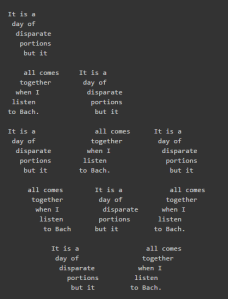 "a small fugue" by Mark Young